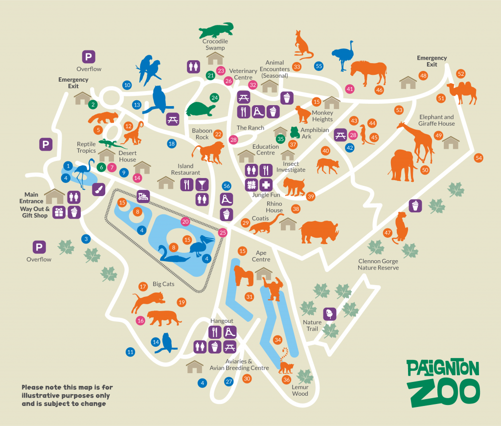 Paignton Zoo Map